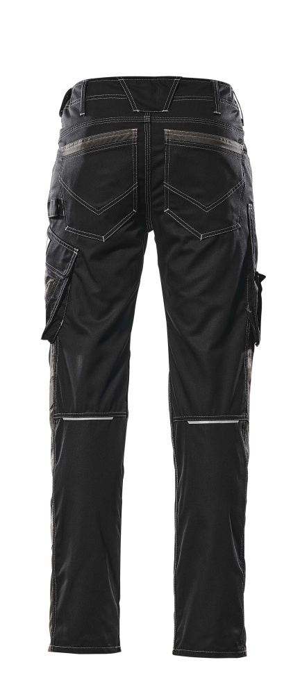 Hose mit Schenkeltaschen UNIQUE Schwarz/Dunkelanthrazit 82C50