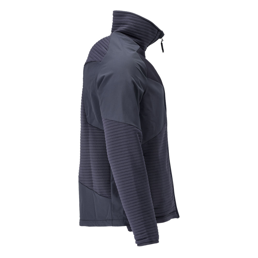 Fleecepullover mit Reißverschluss und Futter CUSTOMIZED Schwarzblau M