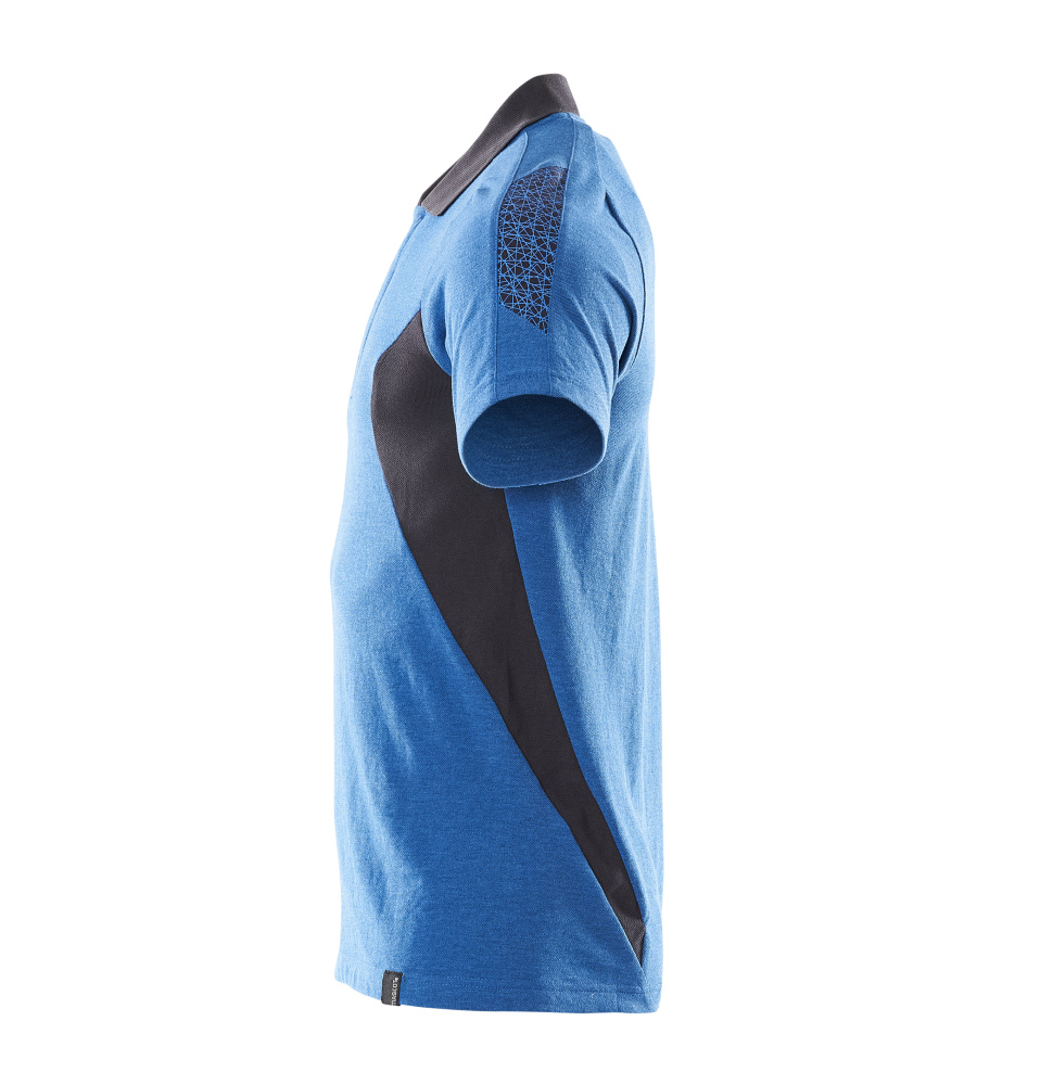 Polo-Shirt ACCELERATE Azurblau/Schwarzblau M  ONE