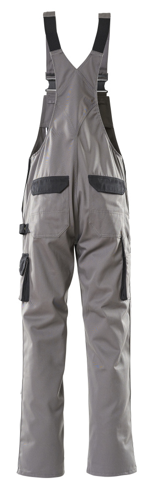 Latzhose mit Knietaschen IMAGE Anthrazit/Schwarz 82C46