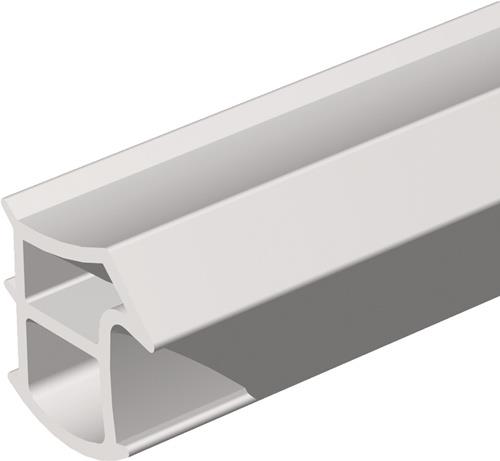 Türanschlagdg.K2154 L.5,2m z.Einstecken W-PVC blk grau ELLEN