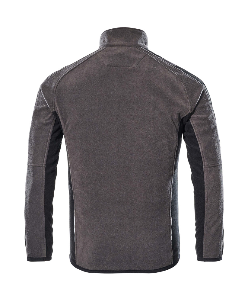 Fleecejacke UNIQUE Dunkelanthrazit/Schwarz XL