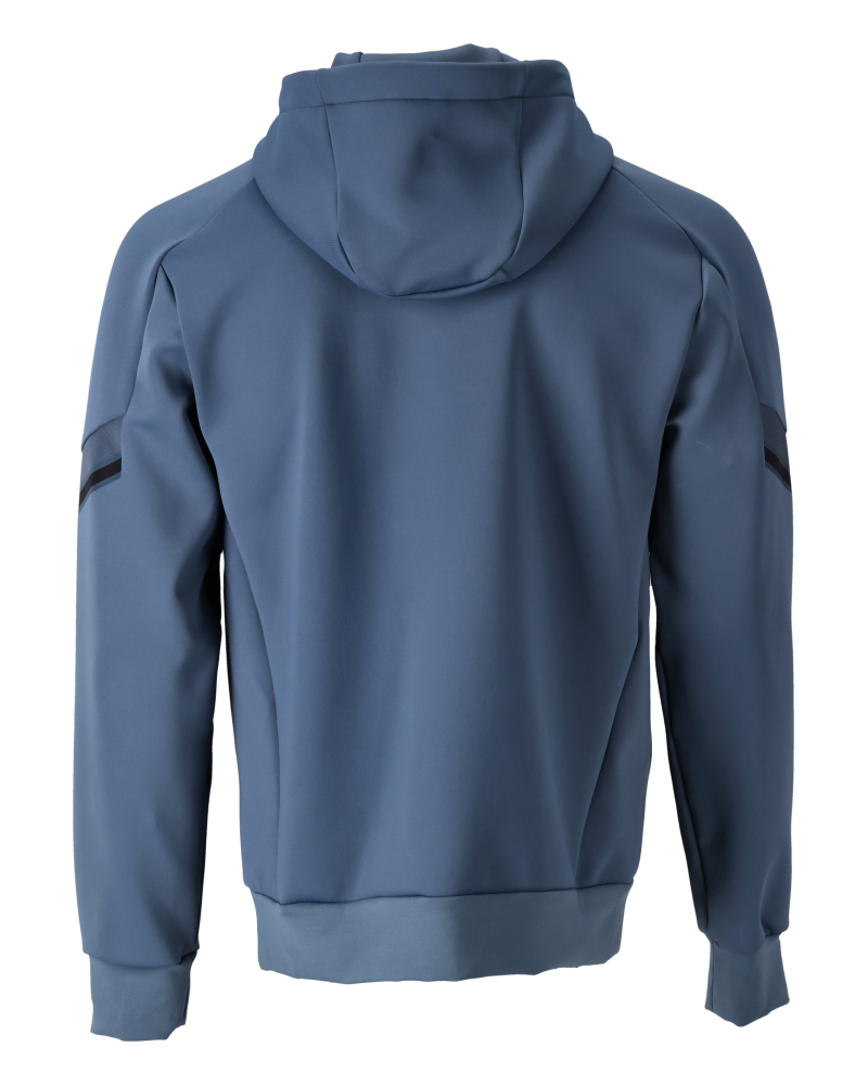 Fleece Kapuzenpullover CUSTOMIZED Steinblau XL
