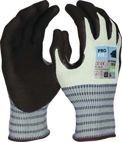 Schnitthandschuh Green Cut D Gr.10 hellgrün/schwarz EN 388,EN 407 PSA II PRO FIT