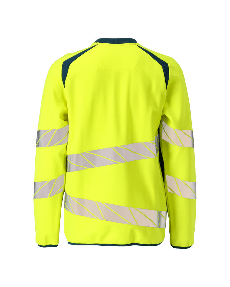 Sweatshirt ACCELERATE SAFE Hi-vis Gelb/Dunkelpetroleum XL ONE