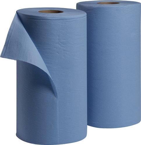 Putztuch WK 20 L.ca.360 mmxB.ca.380mm blau 2-lagig,volumengeprägt TECWERK