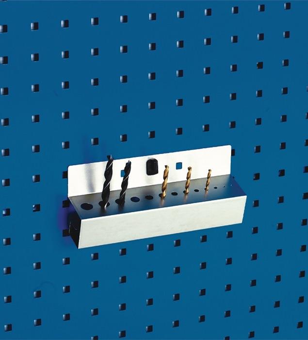 Bohrerhalter Breite 225 mm Anzahl Aufnahmen13 (je 1 x Ø 2-15 mm) passend für Lochplatten BOTT