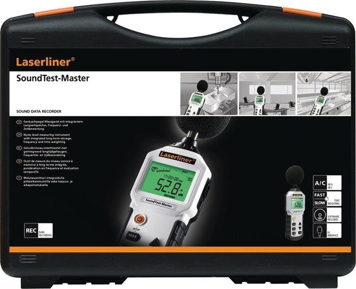 Geräuschpegel-Messgerät SoundTest Master mit intergriertem Langzeitspeicher 6 x Type AAA Alkali 350 g LASERLINER