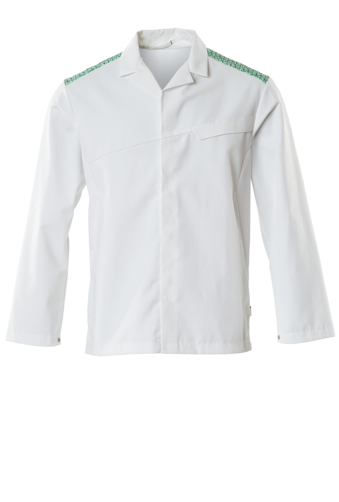 Jacke FOOD & CARE Weiß/Grasgrün 5XL