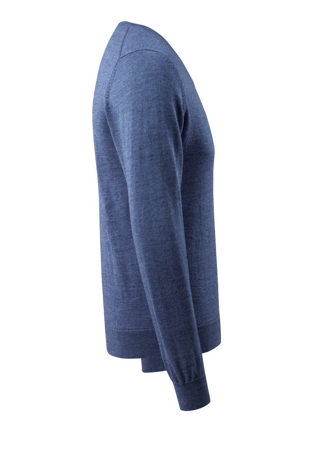 Strickpullover FRONTLINE Blau-meliert 3XL
