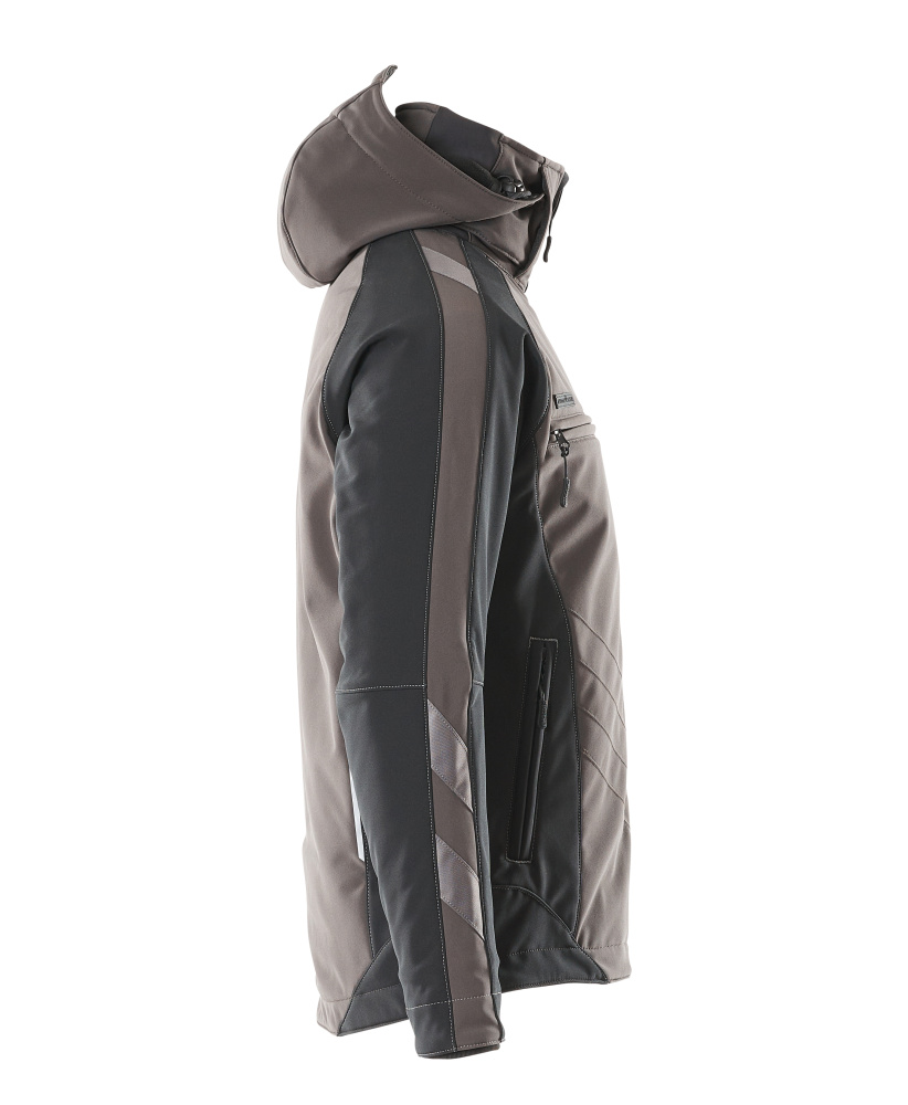 Winterjacke UNIQUE Dunkelanthrazit/Schwarz L