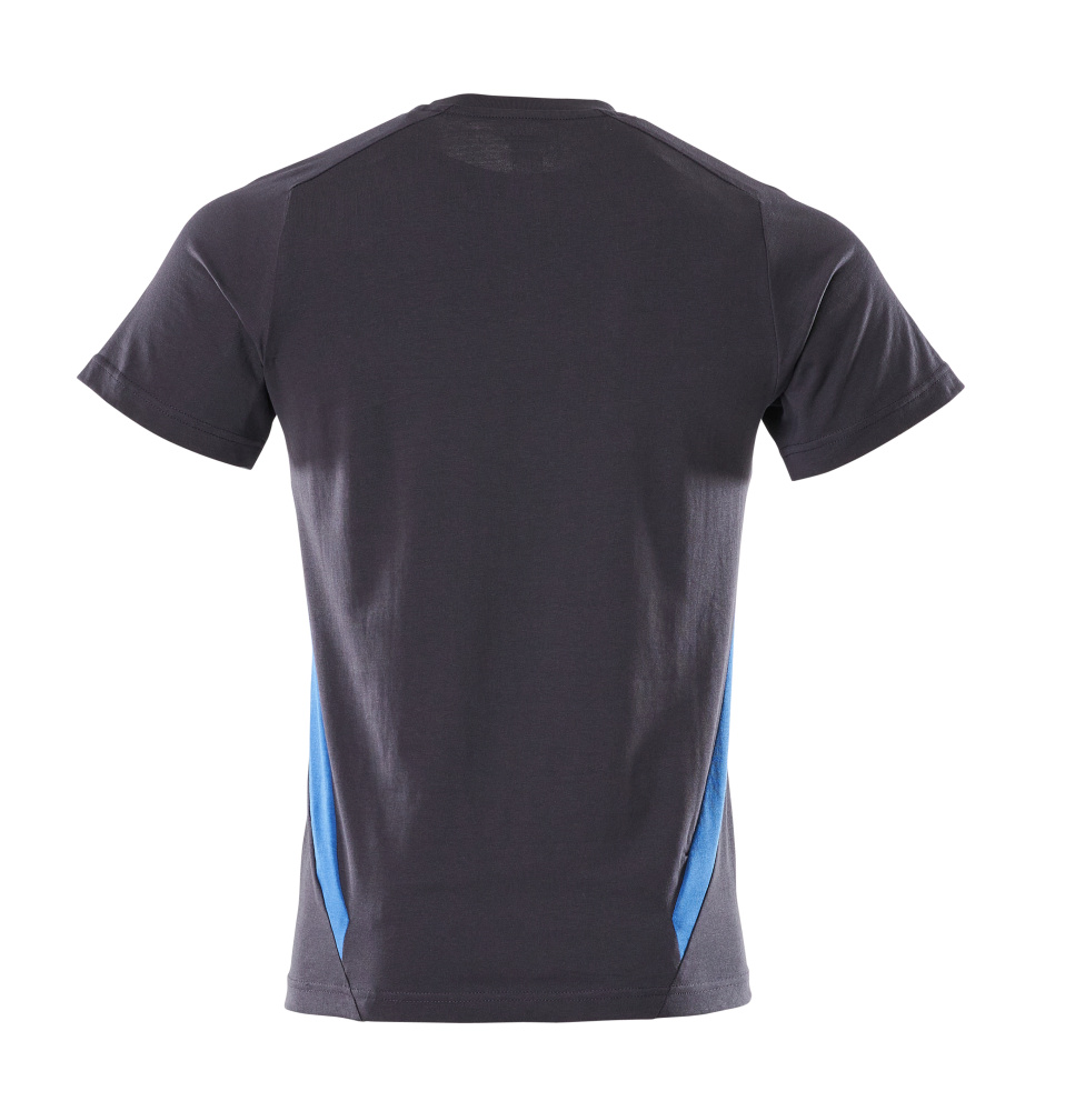 T-Shirt ACCELERATE Schwarzblau/Azurblau S  ONE