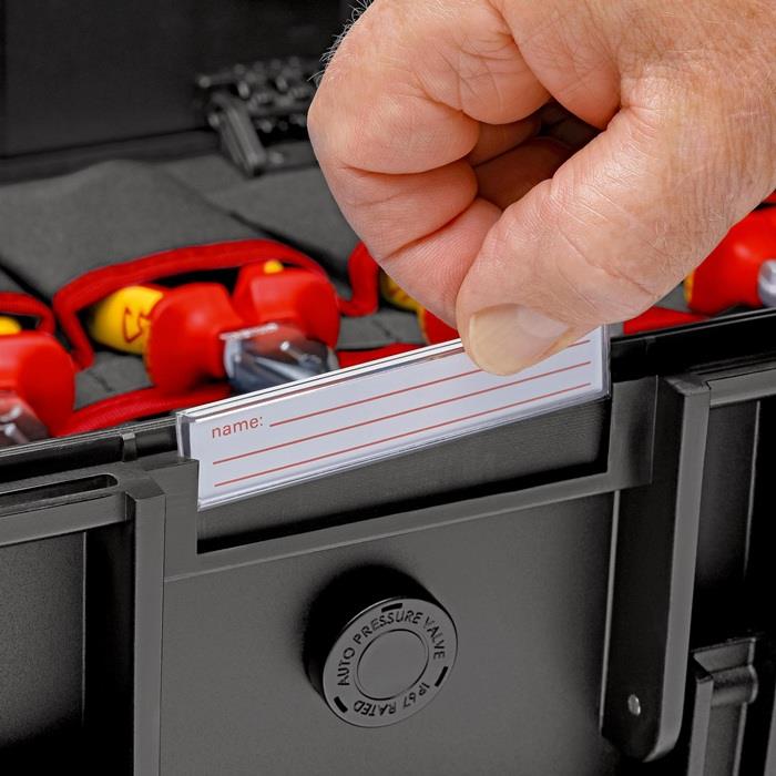 Werkzeugkoffer 63-teilig Koffer aus schlagfestem Polypropylen