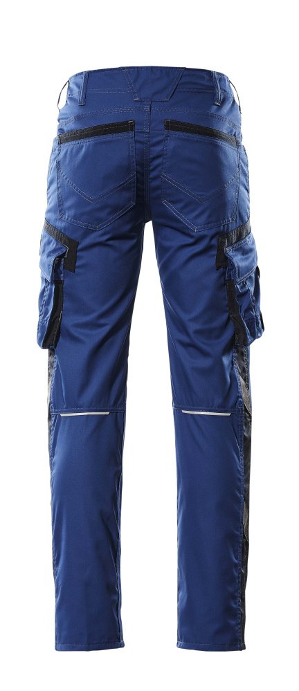 Hose mit Schenkeltaschen UNIQUE Kornblau/Schwarzblau 82C50