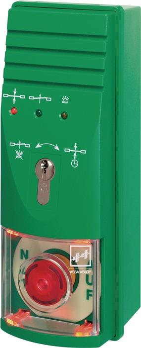 Fluchtwegsteuerung 1338 AP mit integrierter Stromversorgung 0 bis +40 °C signalgrün RAL 6032 ASSA ABLOY