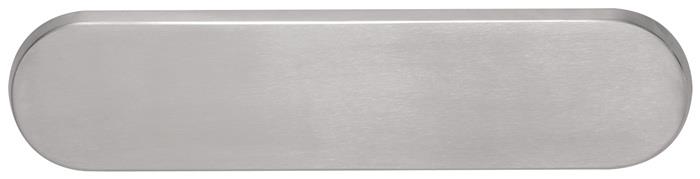 Briefeinwurf Edelstahl Edelstahl oval 80 mm 340 mm INTERSTEEL