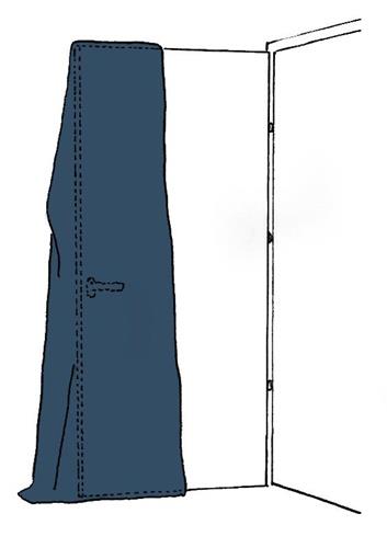 Schutzhülle SIMPROFLEX Türschutz B.125cm transp.L.240cm 10 St/Karton KIRCHNER