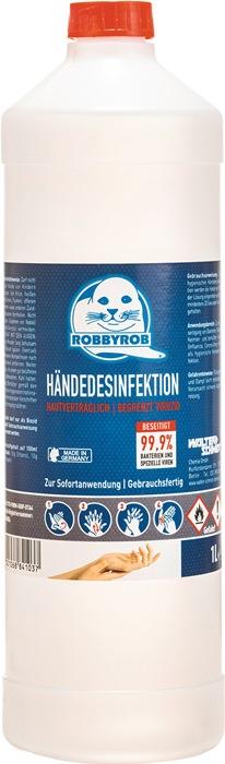 Hände Desinfektionsmittel Robbyrob Flasche 1 l