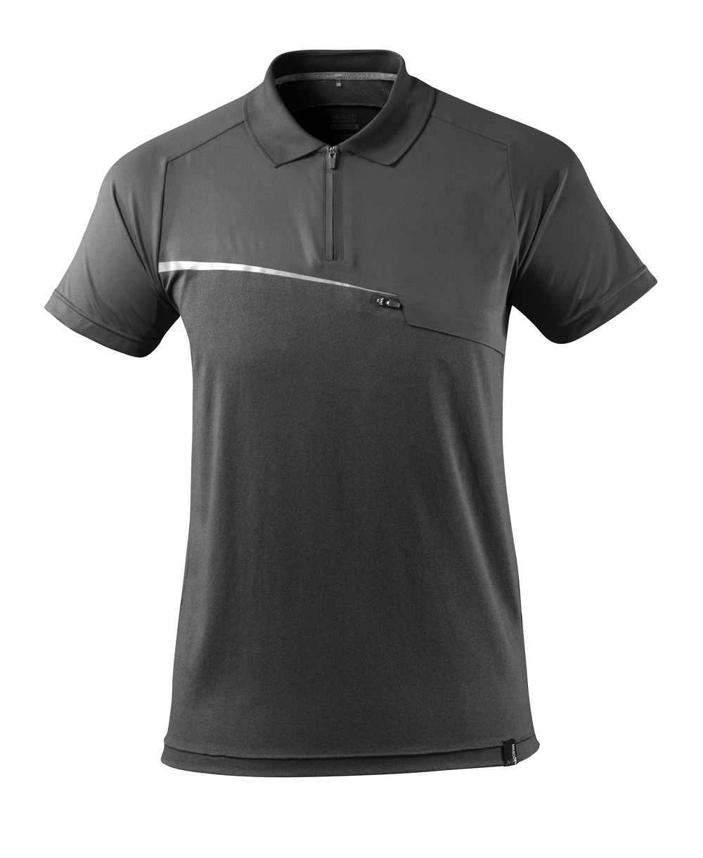 Polo-Shirt mit Brusttasche ADVANCED Dunkelanthrazit 2XL