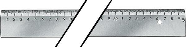 Maßstab ohne Schutzenden 1000 mm