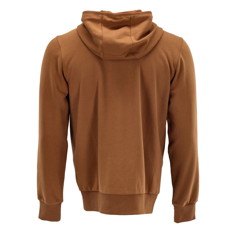 Kapuzenpullover mit Reißverschluss CUSTOMIZED Nussbraun S