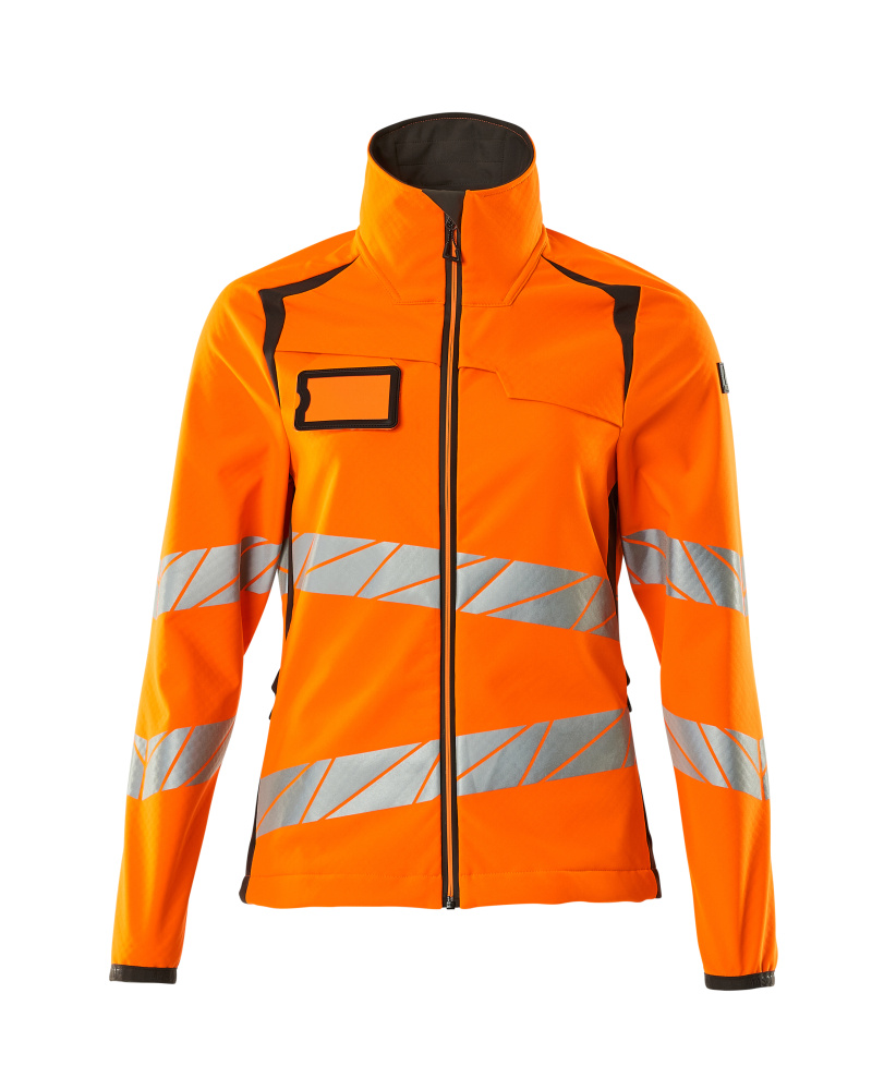 Damen-Passform Softshelljacke ACCELERATE SAFE Hi-vis Orange/Dunkelanthrazit 5XL