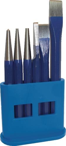 Werkzeugsatz Inh.6tlg.CrV-Stahl lack.Ku.-Halter TECWERK