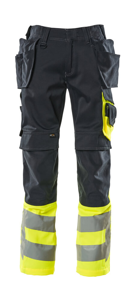 Hose mit Hängetaschen SAFE SUPREME Schwarzblau/Hi-vis Gelb 76C46