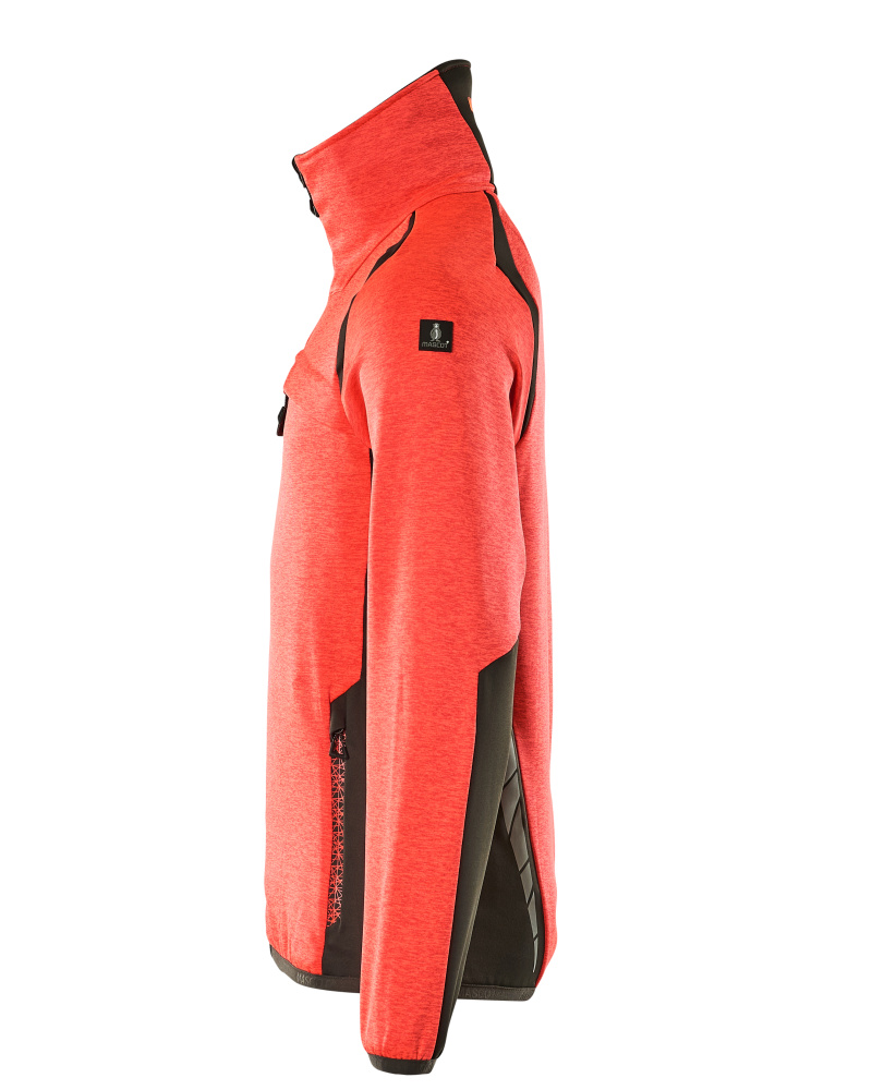 Fleecejacke ACCELERATE SAFE Hi-vis Rot/Dunkelanthrazit L