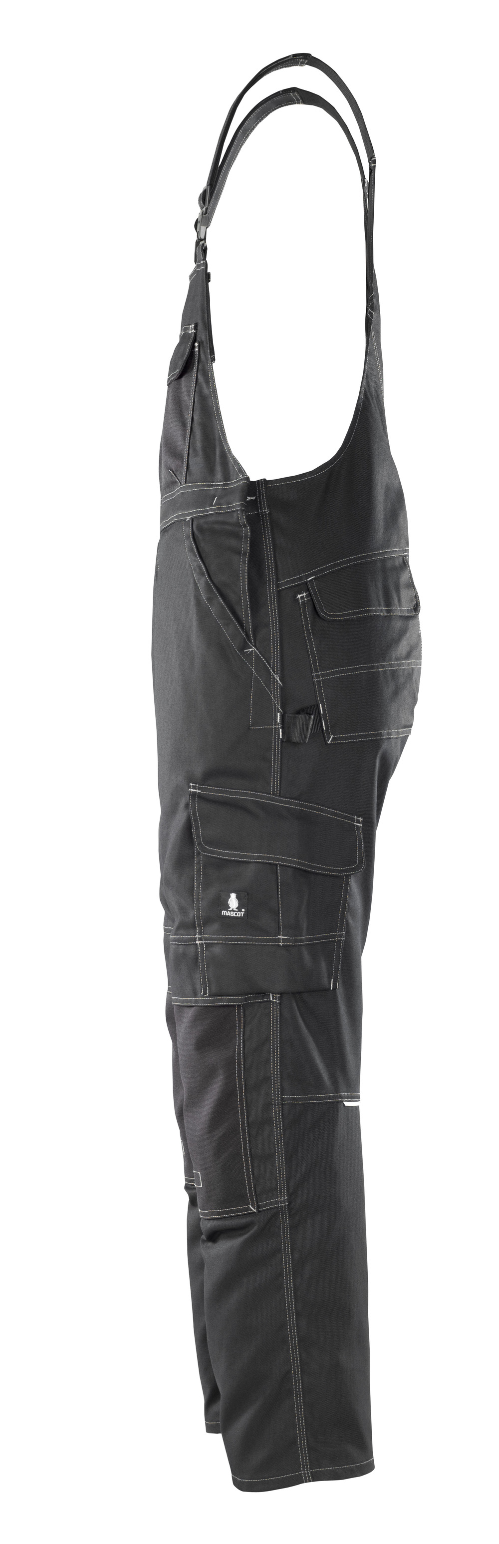 Latzhose mit Knietaschen HARDWEAR Schwarz 76C46