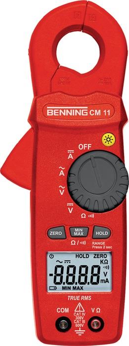 Stromzangenmultimeter CM 11 0,1 mA-20 A AC, 0,1 mA-10 A DC CAT IV 300 V BENNING