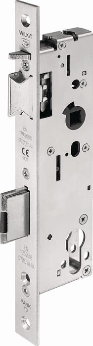 Panik Einsteckschloss 7667 Panik Funktion E kantig 30 mm Edelstahl 245 mm