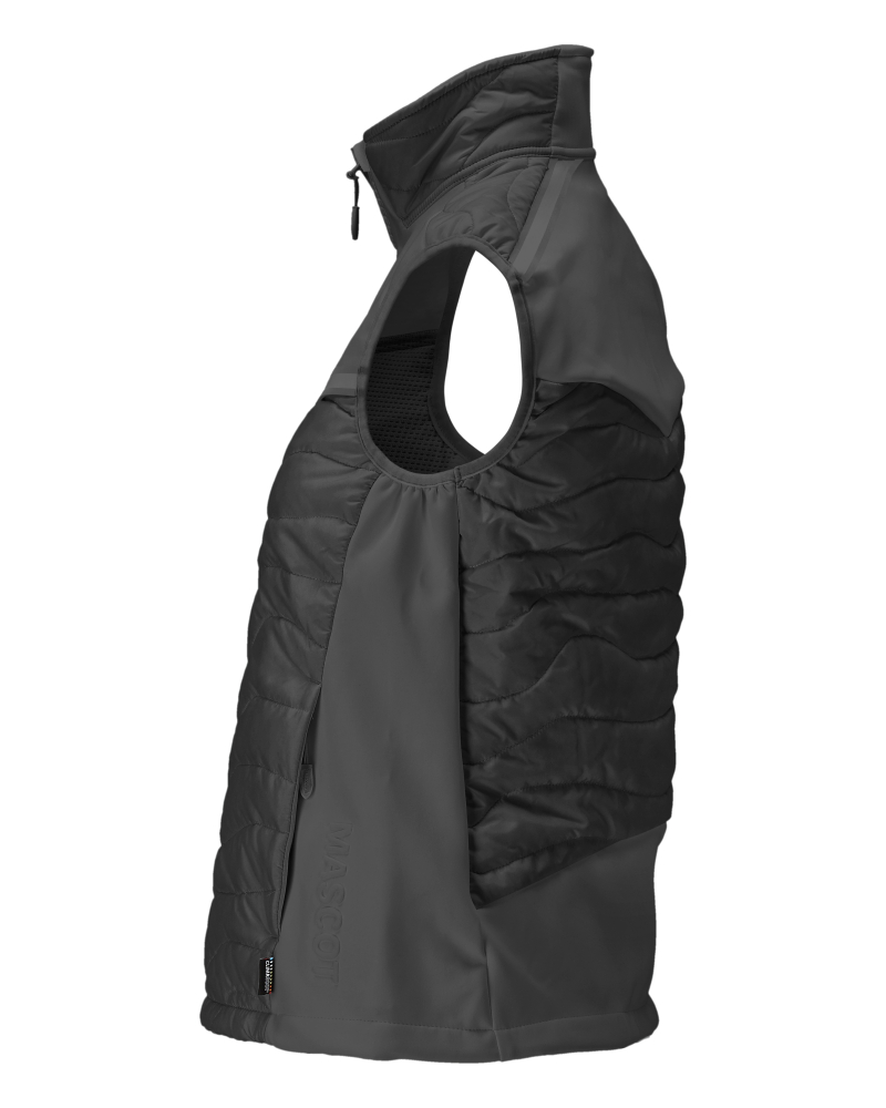 Damen-Passform Thermoweste CUSTOMIZED Schwarz 5XL