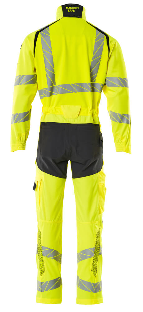Overall mit Knietaschen ACCELERATE SAFE Hi-vis Gelb/Schwarzblau 4XL