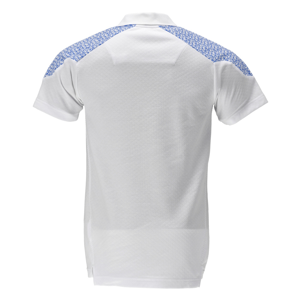 Polo-Shirt FOOD & CARE Weiß/Azurblau 6XL
