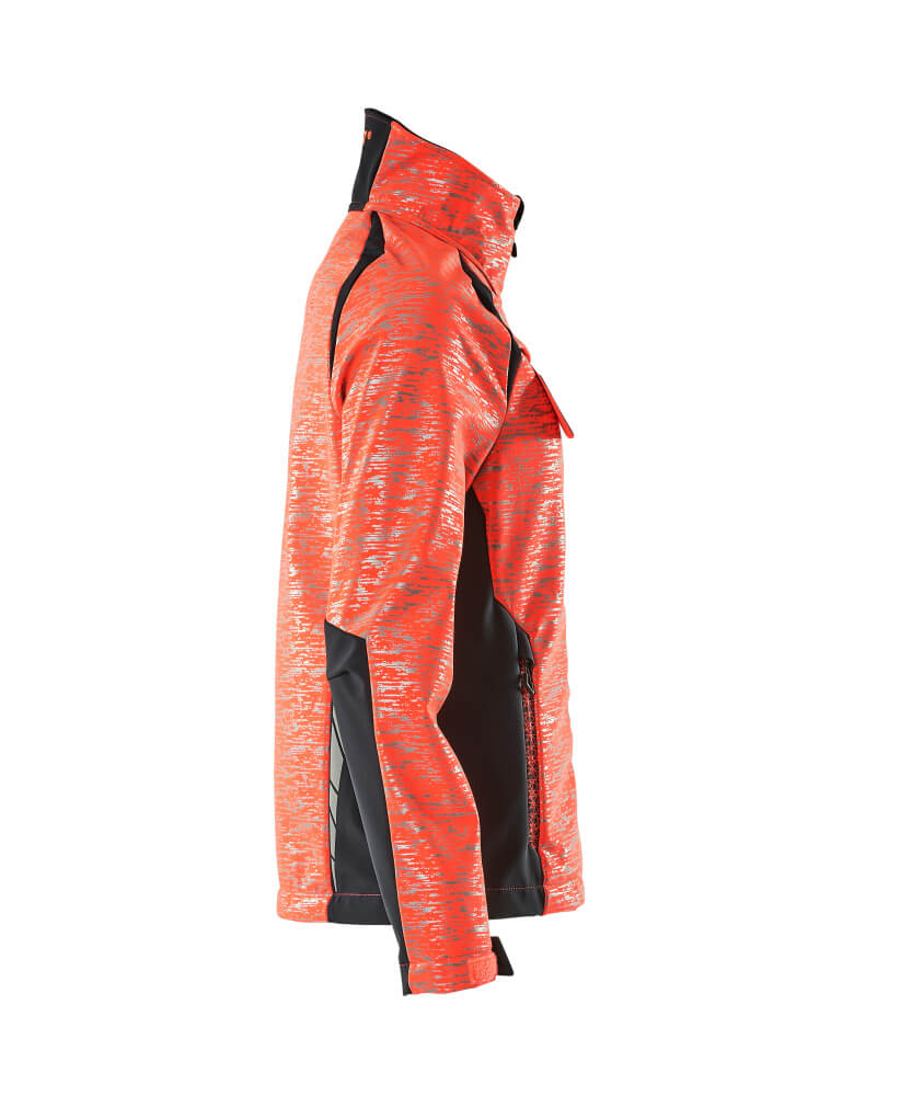 Damen-Passform Softshelljacke ACCELERATE SAFE Hi-vis Rot/Schwarzblau 4XL
