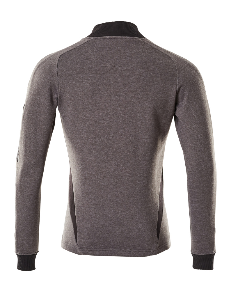 Sweatshirt mit Reißverschluss ACCELERATE Dunkelanthrazit/Schwarz 3XLONE