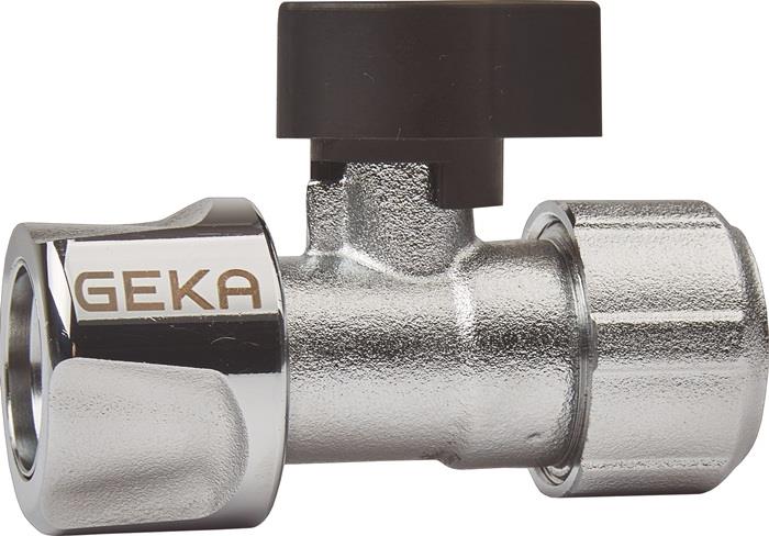 Stecksystem Kugelhahn GEKA plus Messing verchromt Schlauchgröße 13 mm GEKA