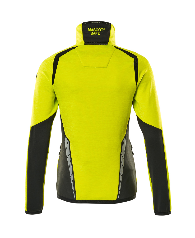 Damen-Passform Fleecejacke ACCELERATE SAFE Hi-vis Gelb/Schwarz L
