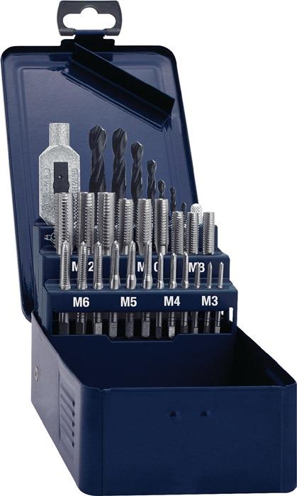 Gewindebohrersatz DIN 352 M3-M12 29 teilig HSS PROMAT