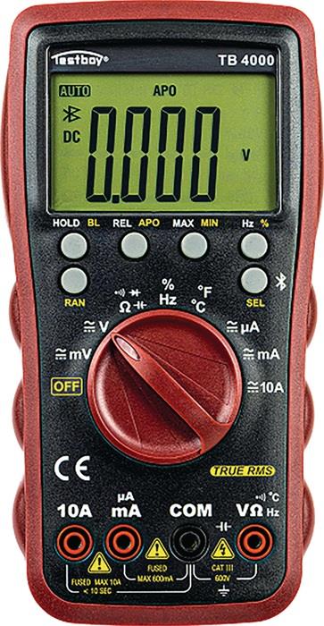 Multimeter TB 4000 0-600 V AC, 0-600 V DC TRUE RMS TESTBOY