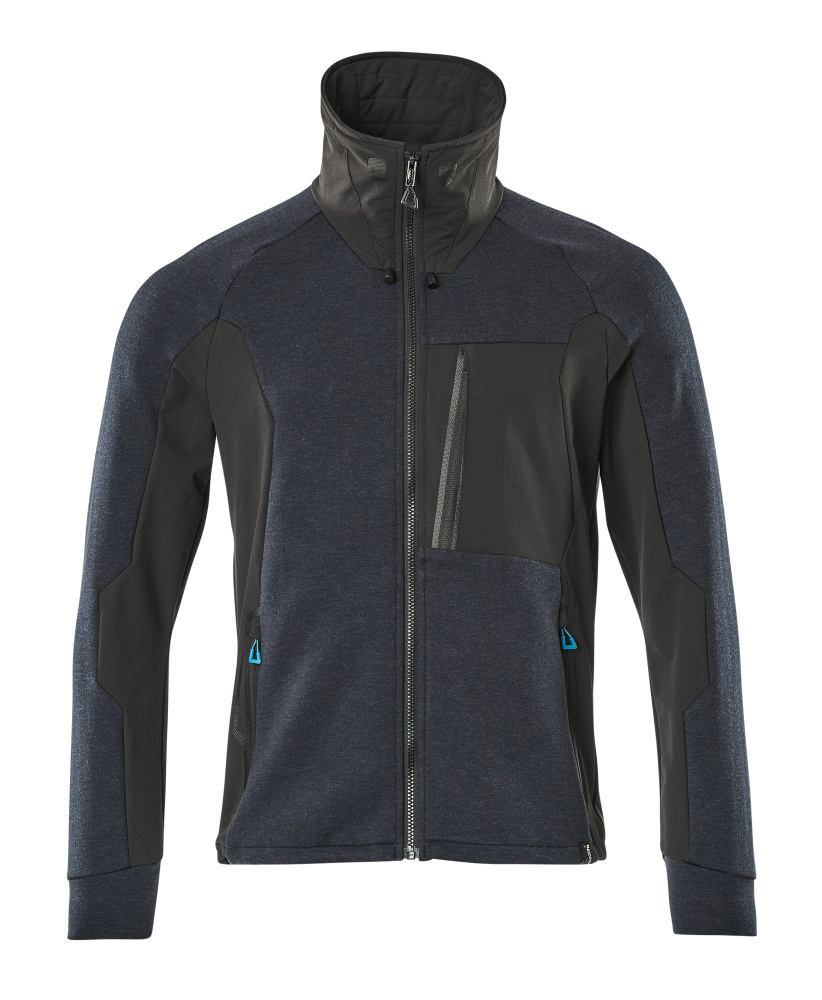 Sweatshirt mit Reißverschluss ADVANCED Schwarzblau/Schwarz L