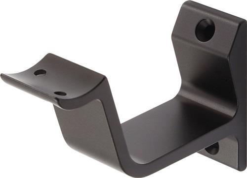 Handlaufträger 3552 Alu.schwarz ku.-besch.gewölbte Auflage HERMETA
