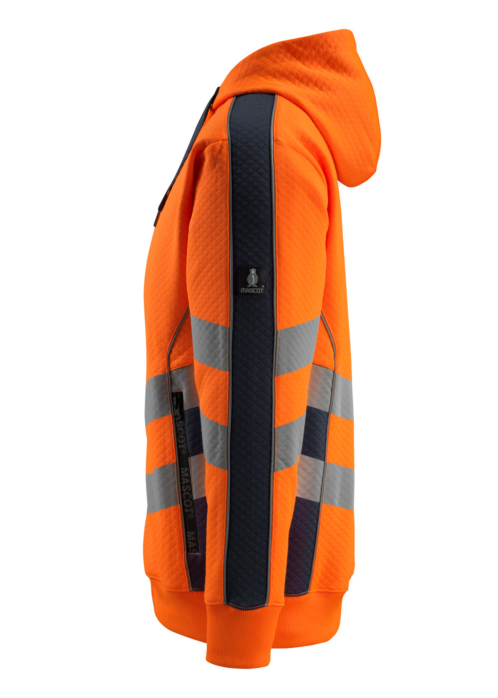 Kapuzenpullover mit Reißverschluss SAFE SUPREME Hi-vis Orange/Schwarzblau 4XL