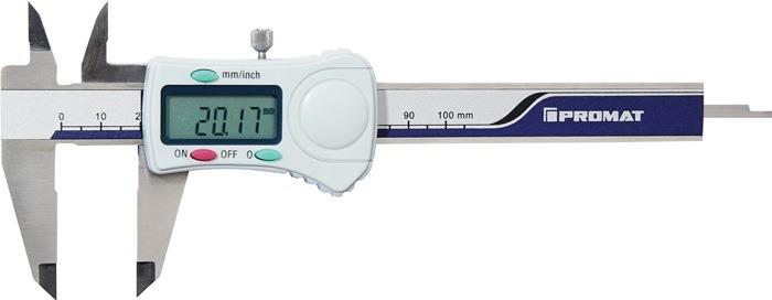 Messschieber DIN 862 digital mit Feststellschraube eckig 100 mm 40 mm