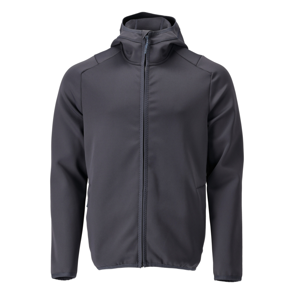 Fleecejacke mit Kapuze CUSTOMIZED Schwarzblau S