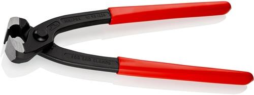 Ohrklemmenzange Gesamt-L.220mm Kopf schwarz atram.Kunststoff-Überzug KNIPEX