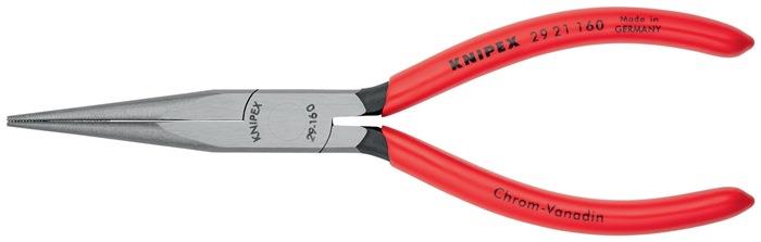 Telefonzange Gesamtlänge 160 mm poliert Kunststoffüberzug flachrund KNIPEX