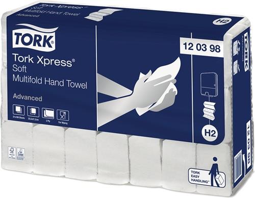 Handtuch Tork Xpress® 120398 2-lagig,Advanced Qual.weiß L.ca.256 mmxB.ca.212mm 3