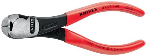 Kraftvornschneider Gesamt-L.140mm Kopf pol.Ku.-Überzug KNIPEX